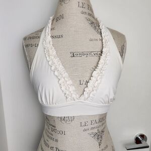 Vintage JCrew Ruffle Bikini Top